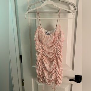 Princess Polly Ivy hollow pink mini summer dress. Size 6 (small).